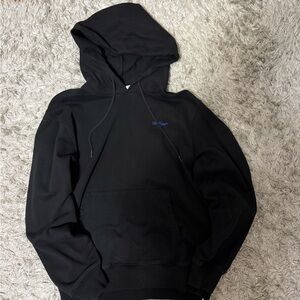 Off-White Black Hoodie with White Accents